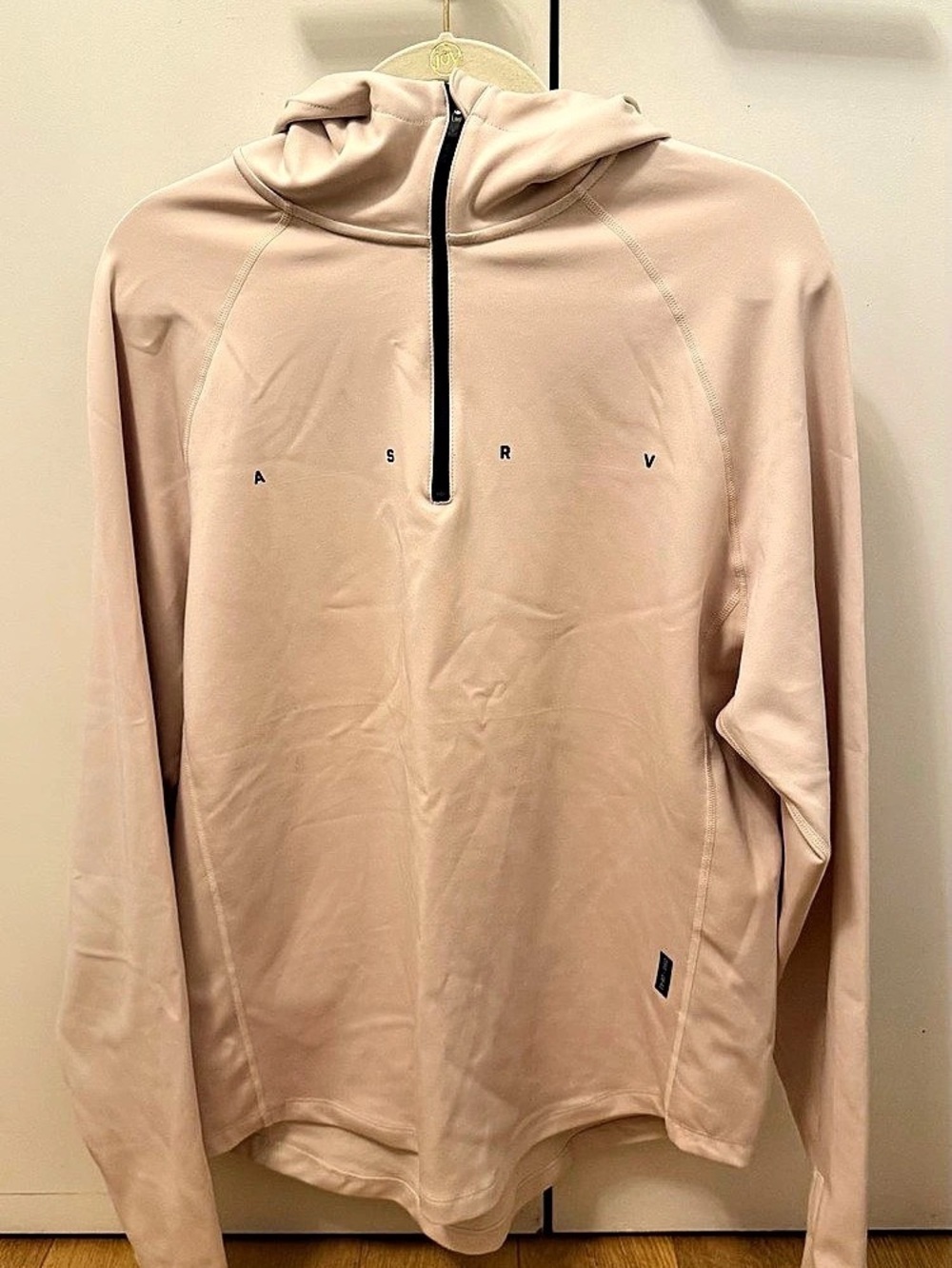ASRV Quarter Zip Hoodie Pink Size Medium